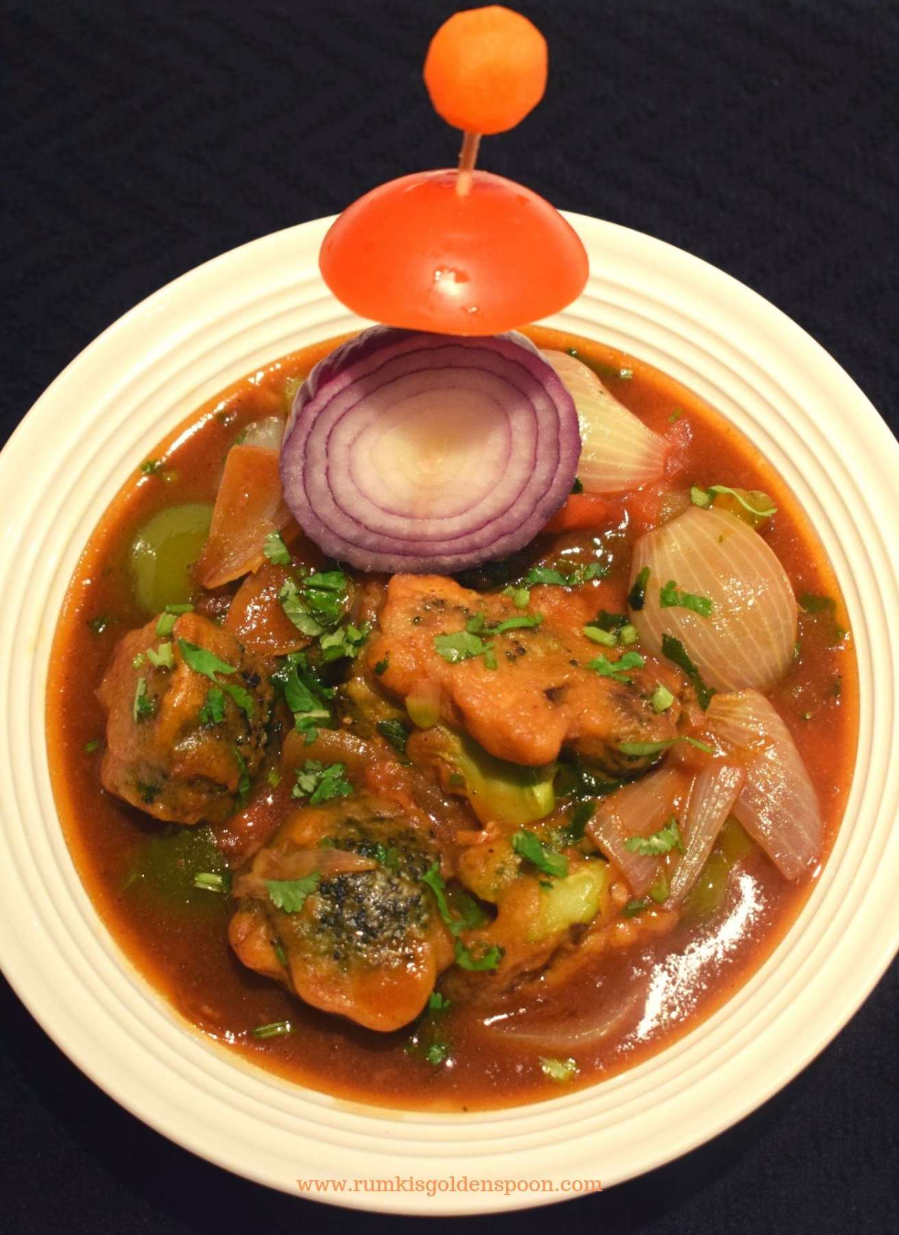 Chilli Broccoli with Gravy Rumki's Golden Spoon