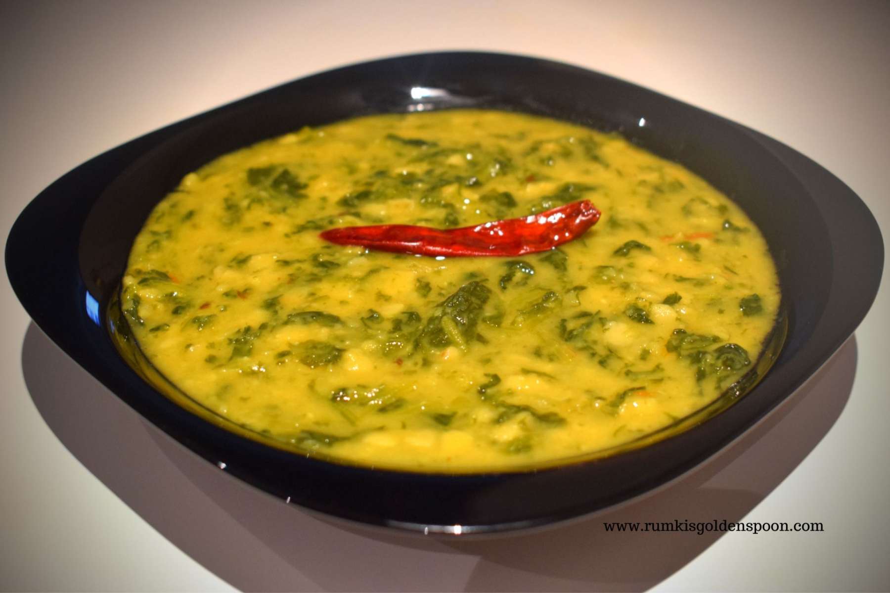 Toor Dal Palak No OnionGarlic recipe Split Pigeon PeasSpinach