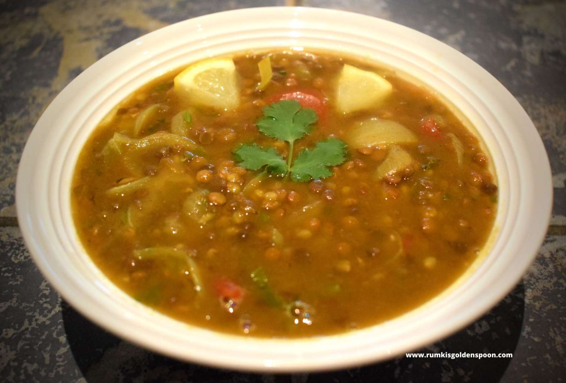Sabut Masoor Dal | Brown Lentils Soup | Dal Recipes - Rumki's Golden Spoon