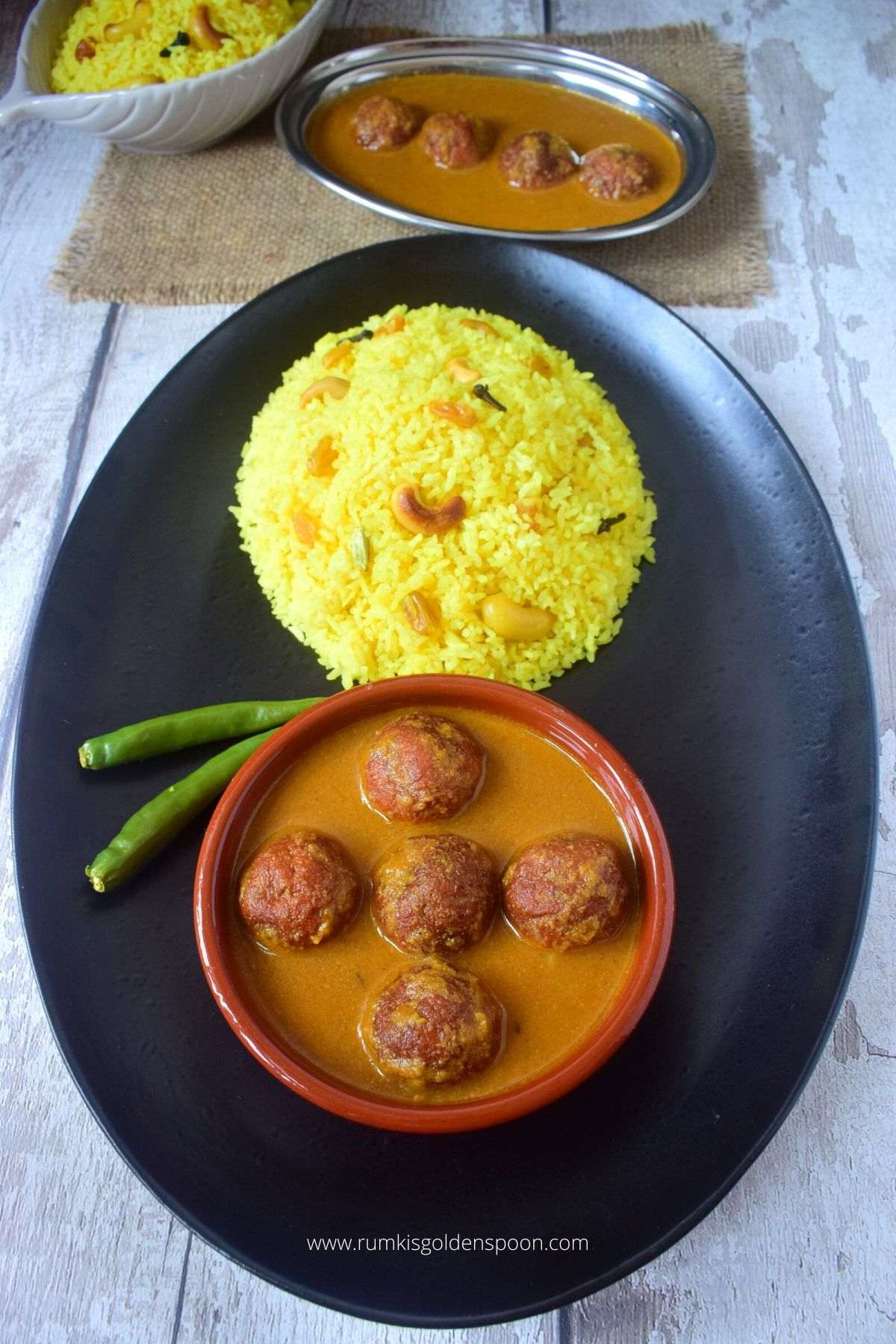 chanar kalia, chanar kalia recipe, chanar kalia bengali recipe, chanar kofta kalia, chanar kofta kalia recipe, Bengali cottage cheese curry, how to make chanar kalia, bengali recipe, bengali recipes, bengali food, bengali food recipes, recipes of bengali food, traditional bengali food, bengali recipes veg, niramish tarkari, niramish recipe, bengali traditional food, traditional food of Bengali, bengali veg recipe, bengali veg recipes, bengali vegetable recipe, bengali vegetarian recipe, Rumki's Golden Spoon