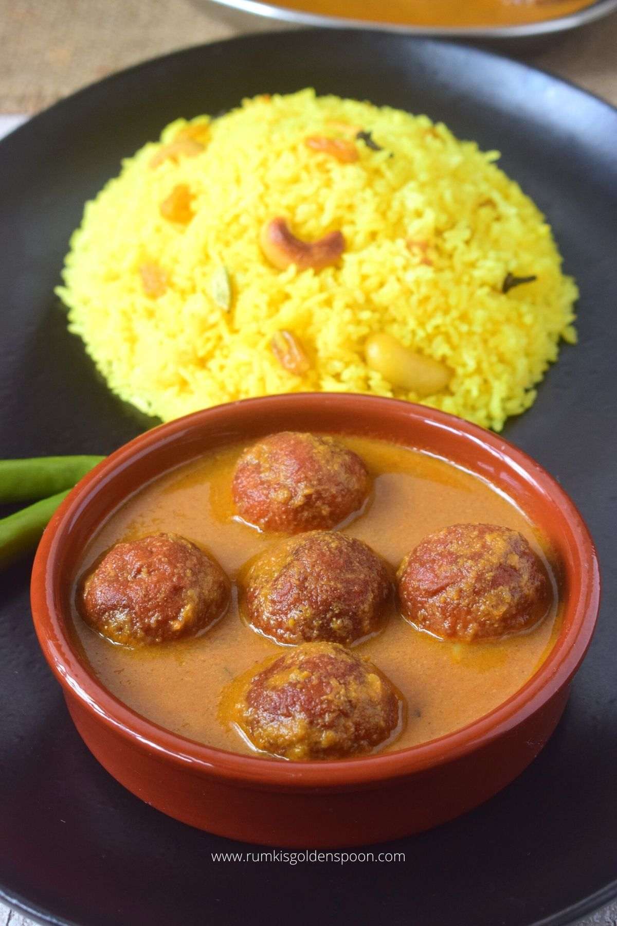 chanar kalia, chanar kalia recipe, chanar kalia bengali recipe, chanar kofta kalia, chanar kofta kalia recipe, Bengali cottage cheese curry, how to make chanar kalia, bengali recipe, bengali recipes, bengali food, bengali food recipes, recipes of bengali food, traditional bengali food, bengali recipes veg, niramish tarkari, niramish recipe, bengali traditional food, traditional food of Bengali, bengali veg recipe, bengali veg recipes, bengali vegetable recipe, bengali vegetarian recipe, Rumki's Golden Spoon
