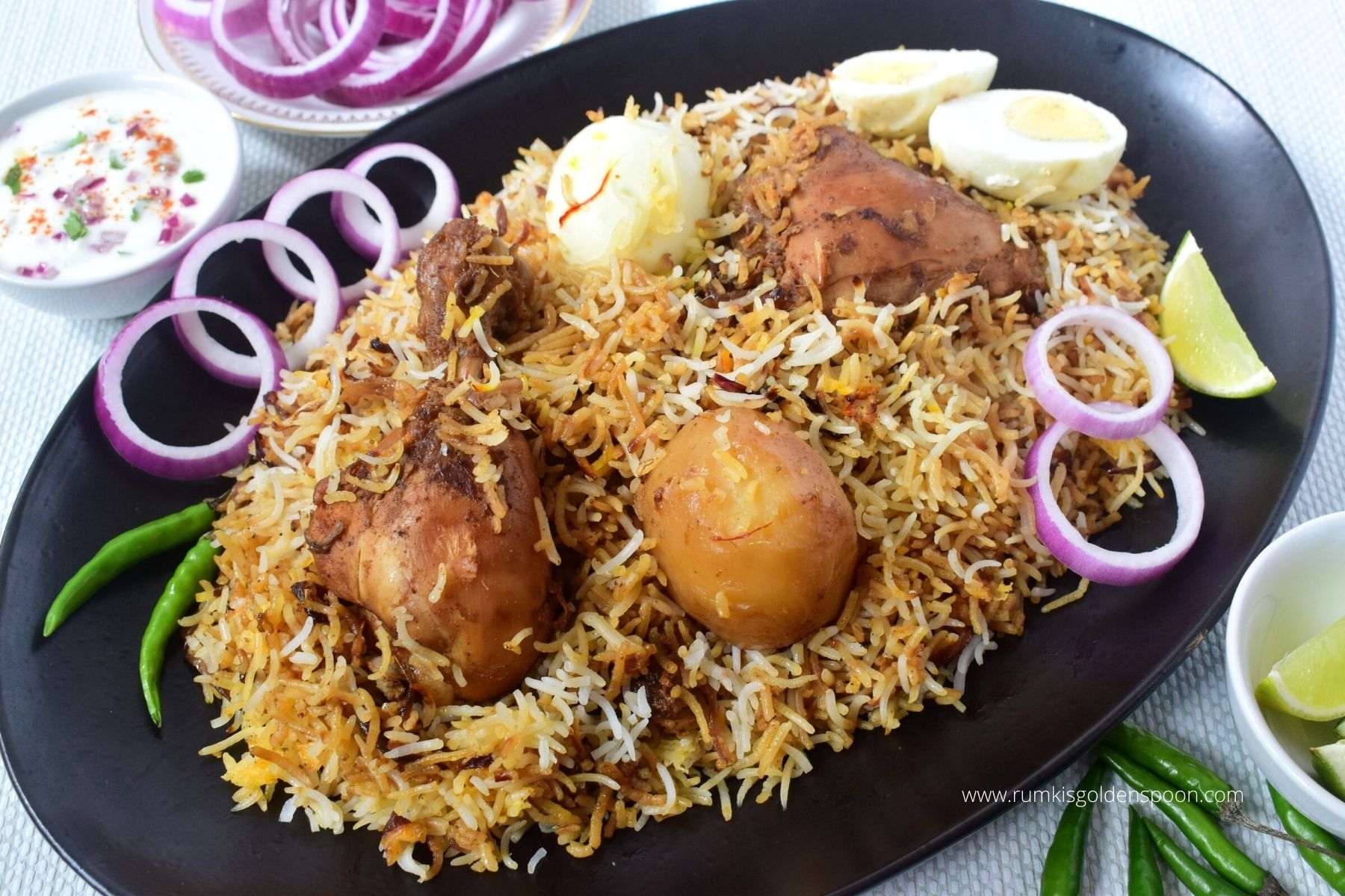 Kolkata chicken biryani | Bengali chicken biryani recipe | Bengali style  chicken biryani - Rumki&#39;s Golden Spoon