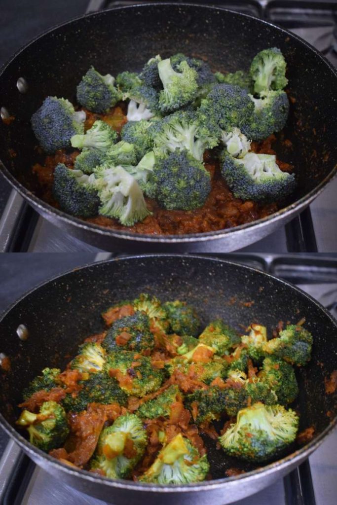 Kadai broccoli Broccoli Indian recipes Broccoli Indian curry