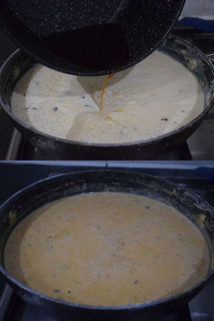 Caramel rice kheer Caramel payasam Caramel kheer Rumki's Golden Spoon