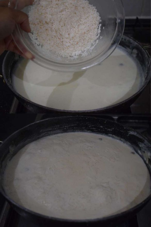 Caramel rice kheer Caramel payasam Caramel kheer Rumki's Golden Spoon