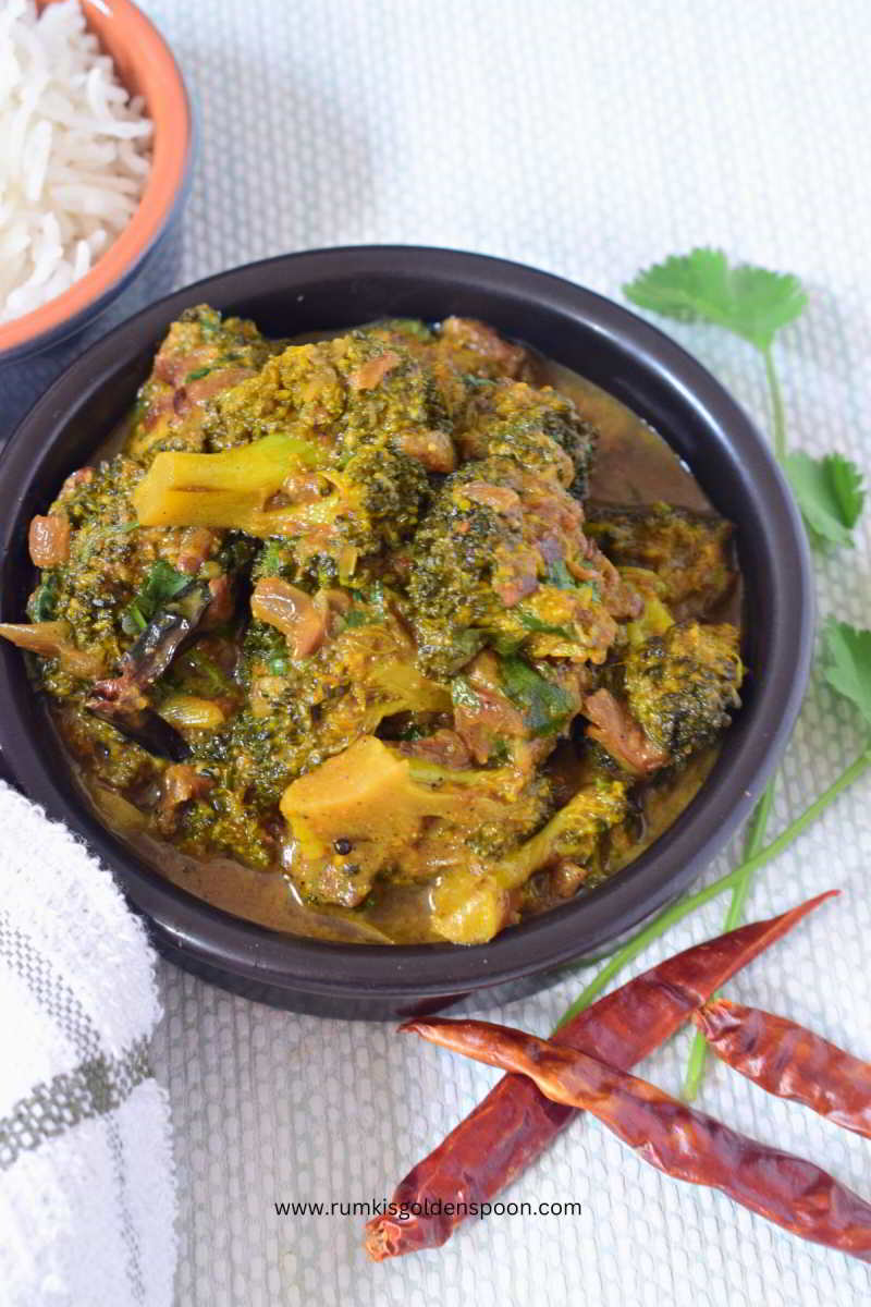 achari broccoli, achari broccoli recipe, how to make achari broccoli, pickle flavoured broccoli, broccoli curry, broccoli curry Indian, broccoli curry recipe, recipe for broccoli curry, recipe of broccoli curry, recipe with broccoli curry, broccoli curry Indian recipe, broccoli curry recipe Indian, broccoli recipe vegetarian, broccoli recipe Indian, broccoli in Indian recipes, Indian recipe with broccoli, Indian recipe of broccoli, Indian recipe for broccoli, broccoli recipe Indian Style, broccoli ki sabzi, benefits of broccoli, how to make broccoli sabzi, Vegetarian recipes in India, Indian curry, Indian curry recipe, Rumki's Golden Spoon