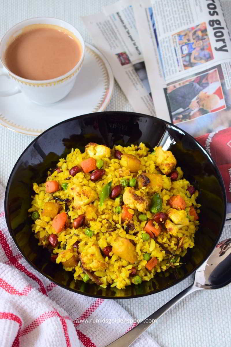 chirer polao, chirer polao recipe in bengali, chirer pulao, how to make chirer polao, bengali chirer pulao, bengali chirer polao recipe, vegan breakfast recipes Indian, vegetarian snacks for evening, snacks for vegetarian, vegetarian snacks recipes, recipes for vegetarian snacks, vegetarian breakfast recipes easy, recipes for vegetarian breakfast, vegetarian breakfast recipes Indian, easy recipes for breakfast vegetarian, Bengali snack recipe, Bengali breakfast recipe, Indian snack recipe, durga puja food, durga puja recipe, Rumki's Golden Spoon