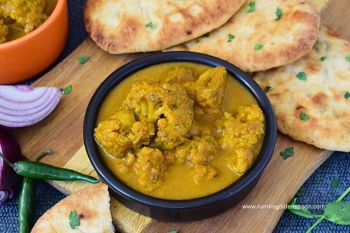 gobi butter masala, butter cauliflower, cauliflower butter, cauliflower butter masala, gobi makhani, butter cauliflower Indian, butter cauliflower recipes, how to make cauliflower butter masala, how to make gobi butter masala, cauliflower recipe Indian, Rumki's Golden Spoon