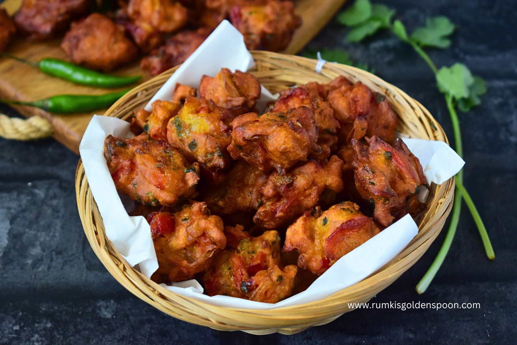 capsicum onion pakora, capsicum onion pakora, capsicum onion pakoda, capsicum pakoda recipe, capsicum recipes Indian, capsicum pakora recipe, how to make capsicum onion pakoda snacks recipe, snack recipe, Indian snack recipe, recipe for vegan snacks, recipe for pakoda, pakoda recipe, vegan snacks recipe, Indian recipe for snacks, Indian snacks recipe, Indian street food, Rumki's Golden Spoon