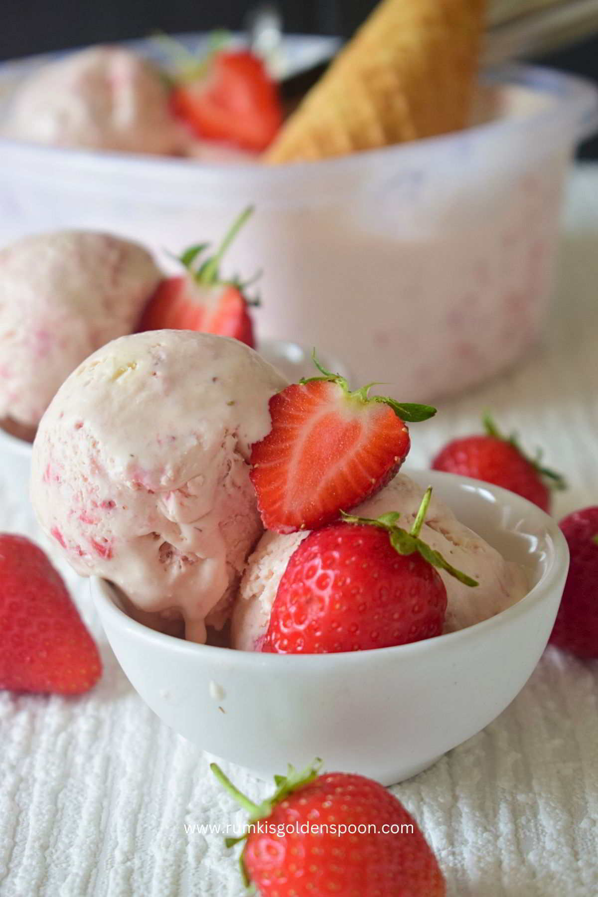 strawberry ice cream recipe, how to make strawberry ice cream, no churn strawberry ice cream, homemade strawberry ice cream, basic strawberry ice cream recipe, strawberry ice cream recipe without ice cream maker, strawberry ice cream recipe easy, easy strawberry ice cream recipe, easy strawberry ice cream recipe uk, how to make strawberry ice cream at home, quick strawberry ice cream, homemade strawberry ice cream ingredients, easy strawberry ice cream 3 ingredients, how to make strawberry ice cream step by step, best homemade strawberry ice cream, homemade strawberry banana ice cream, how to make strawberry ice cream in ninja blender, how to make strawberry ice cream without eggs, how to make strawberry ice cream from scratch, how to make strawberry ice cream easy, healthy homemade strawberry ice cream recipe, homemade strawberry ice cream no machine, homemade strawberry ice cream recipe without ice cream maker, old fashioned strawberry ice cream, easy raspberry ice cream recipe uk, easy simple ice cream recipe, how to draw a strawberry ice cream, the best strawberry ice cream, fresh strawberry ice cream, no cook strawberry ice cream, Rumki's Golden Spoon