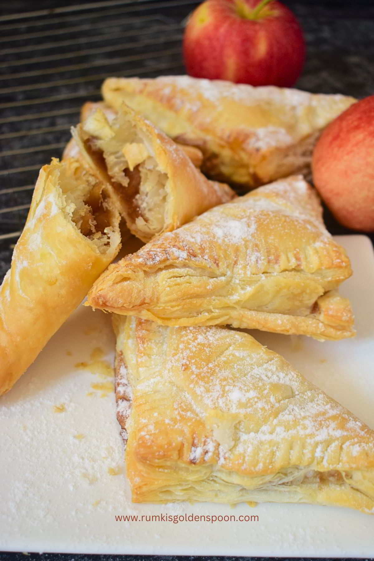 apple turnover recipe, apple turnovers with puff pastry, how to make apple turnover, old fashioned apple turnover recipe, homemade apple turnover, easy apple turnover recipe uk, best apple turnover recipe, quick and easy apple turnovers, easy apple turnover recipe from scratch, easy apple turnover filling recipe, simple apple turnover recipe puff pastry, quick apple turnover recipe, homemade apple turnovers with puff pastry, apple turnovers with puff pastry sheets, quick and easy apple turnover recipe, quick easy apple turnovers, apple recipes, autumn recipes, Rumki's Golden Spoon